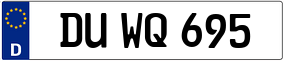 Trailer License Plate